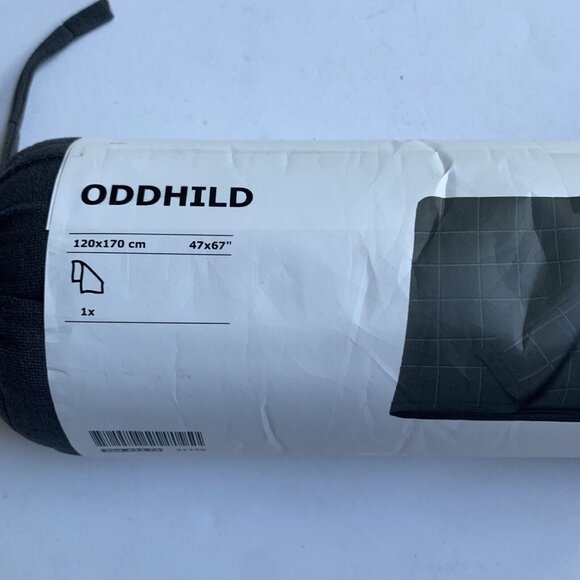 Ikea Oddhild Throw Blanket Gray Grey New in Package 47 x 67" - Picture 3 of 5
